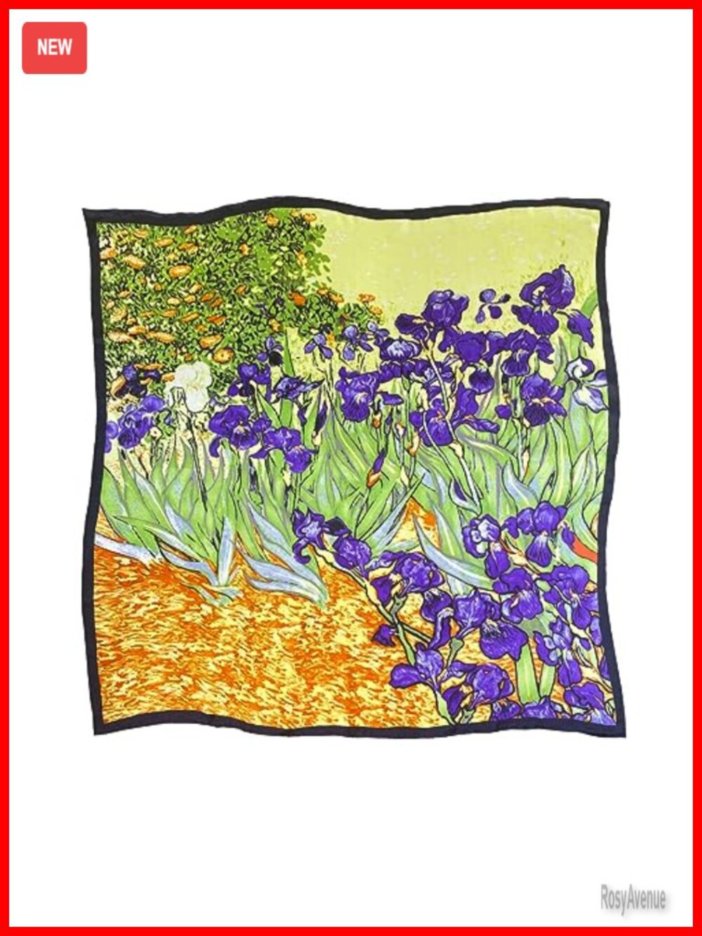 100% Mulberry Silk Scarf Women Square Long Shawl Wrap Bandana Art Gift